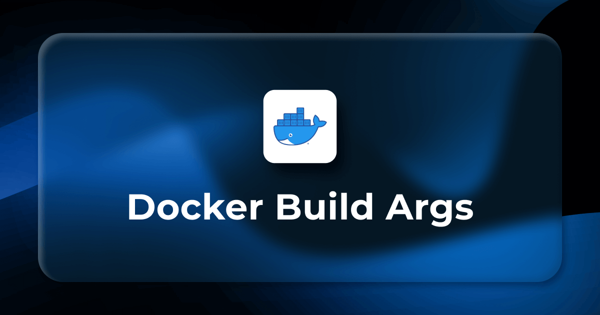 Docker file, ARG